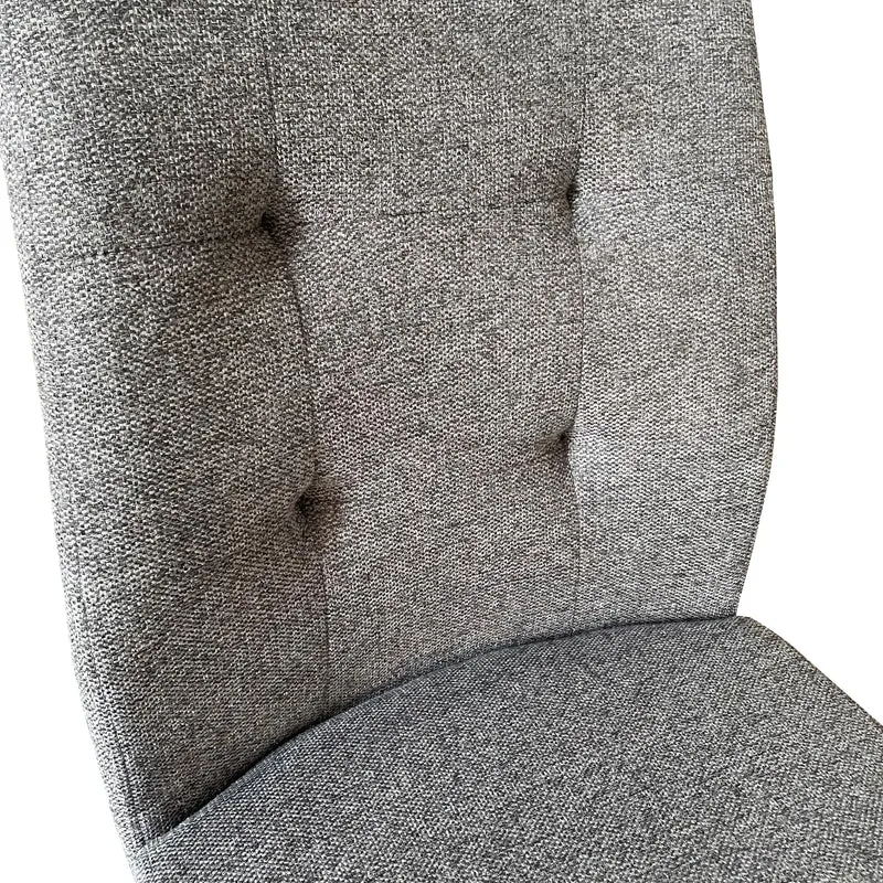 2er Set Schwingstuhl MARLEN XXL / Vintage-Stoff anthrazit, Vintage-Stoff braun Gestell verchromt oder Webstoff dunkelgrau Gestell schwarz / Küchenstühle / Esszimmerstühle / Polsterstuhl / Stühle / B 47, H 96, T 62 cm