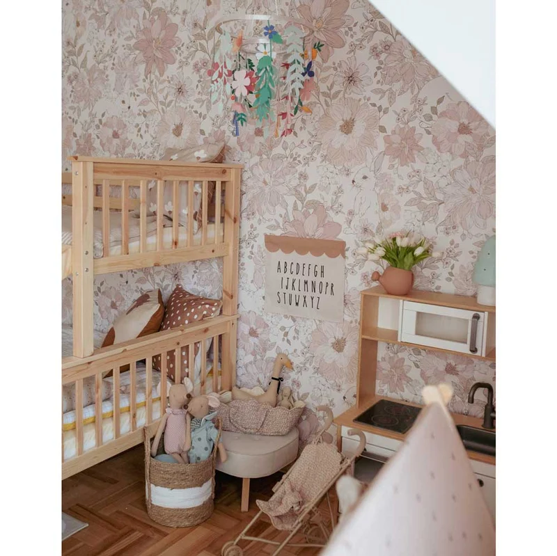 Dekornik Tapete Hide and Seek Hasen Streifen 100 x 280