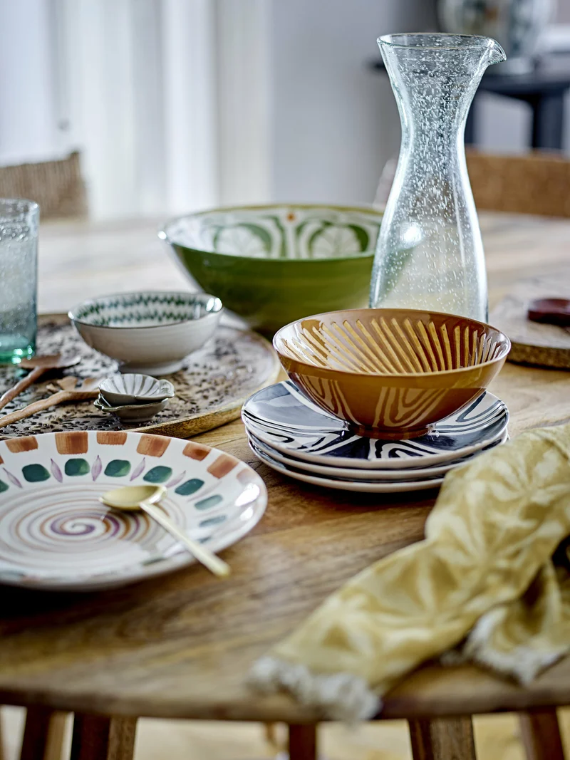 Heikki Bowl Brown Stoneware - Bloomingville