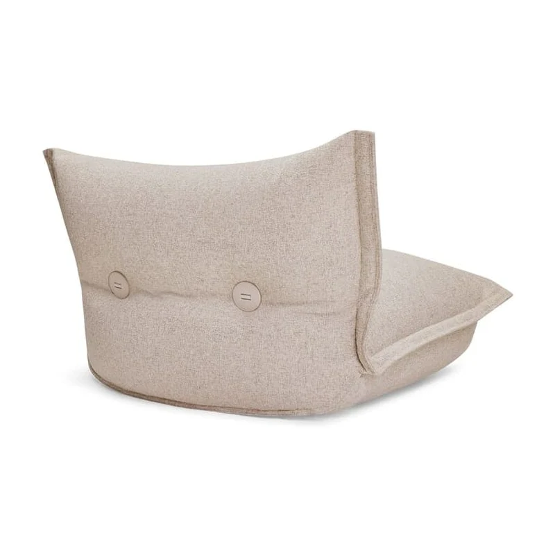 Fauteuil lounge en tissu bouclette beige 102x85x75cm BonBaron Slim - Fatboy