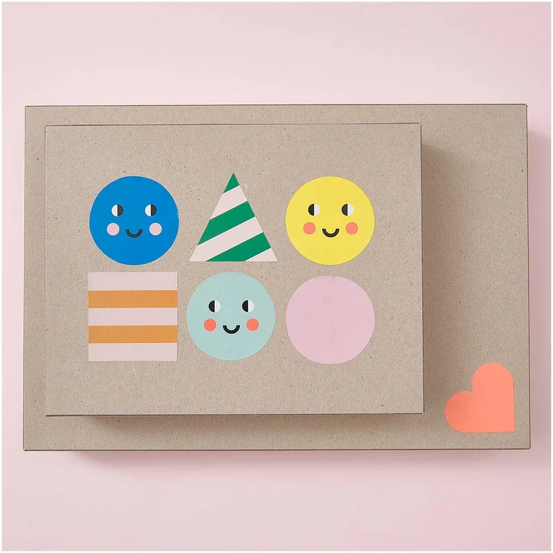 STICKER ROLL - PARTY SHAPES (120 PCS)