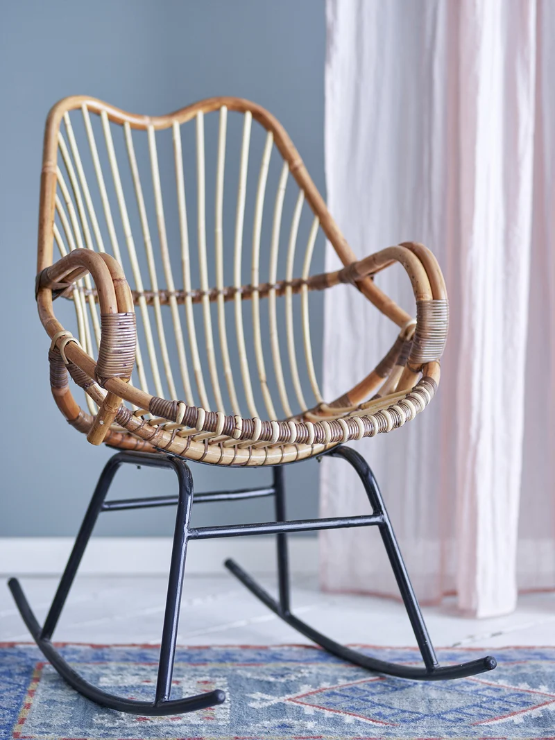 Reine Rocking Chair Nature Rattan - Bloomingville