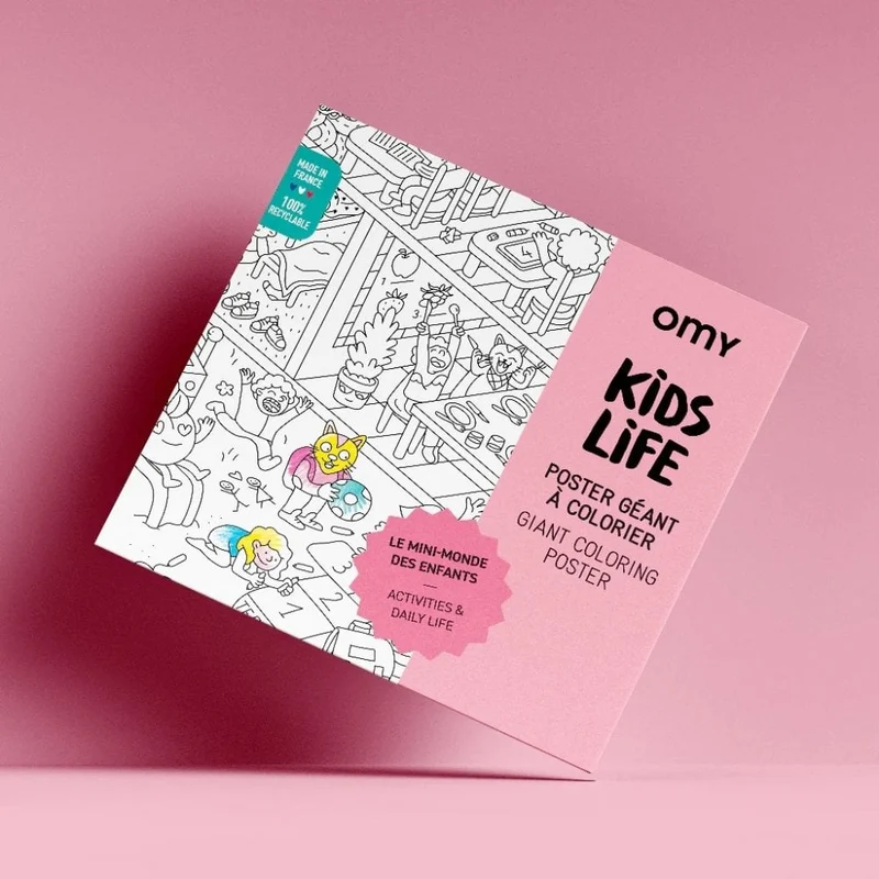 GIANT COLOURING POSTER - KIDS LIFE