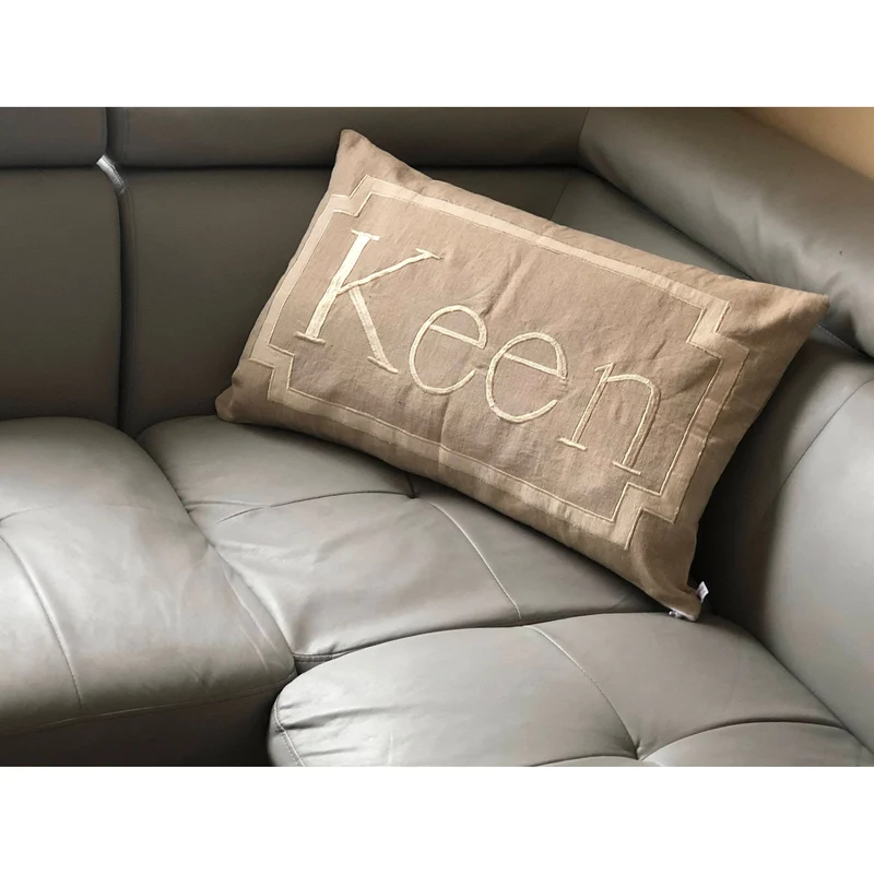 Personalized Gifts, Neutral Decor, Monogram Sofa Pillow Covers