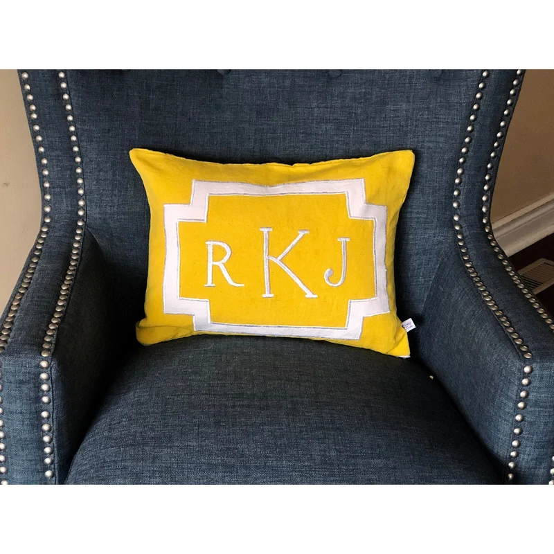Monogram Sofa Pillow Covers, Monogrammed Pillows