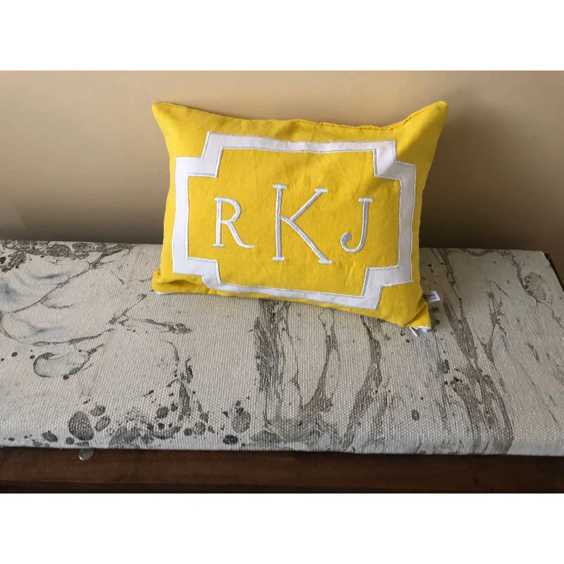 Monogram Sofa Pillow Covers, Monogrammed Pillows