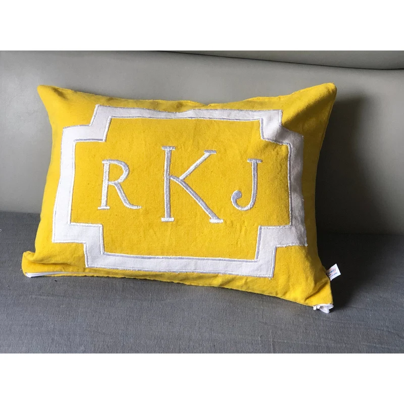 Monogram Sofa Pillow Covers, Monogrammed Pillows