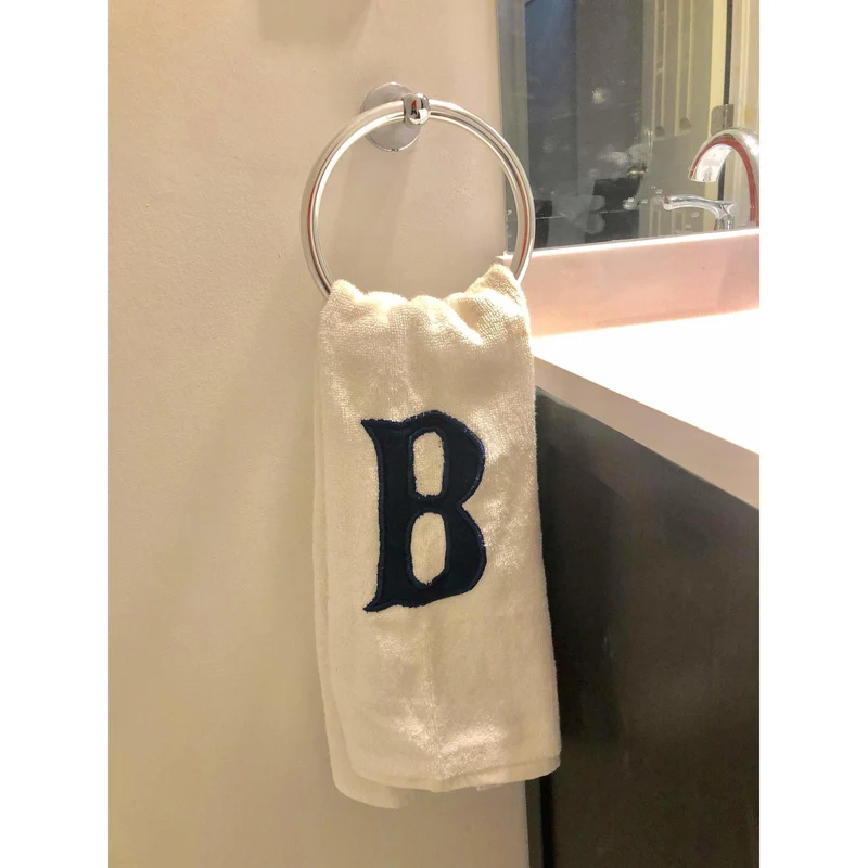Monogram Applique Face Towel, Cotton Appliqued Towel