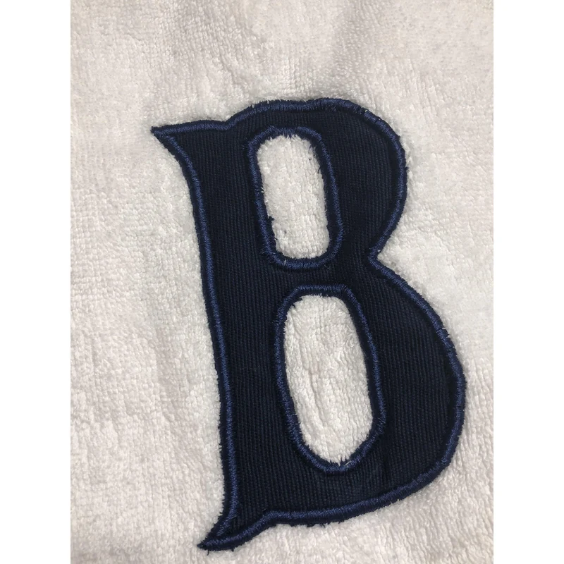 Monogram Applique Face Towel, Cotton Appliqued Towel