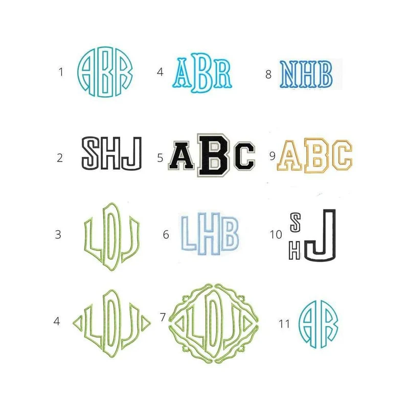 Monogram Applique Face Towel, Cotton Appliqued Towel
