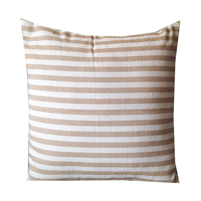 Beige Ticking Pillows, Farmhouse Pillows