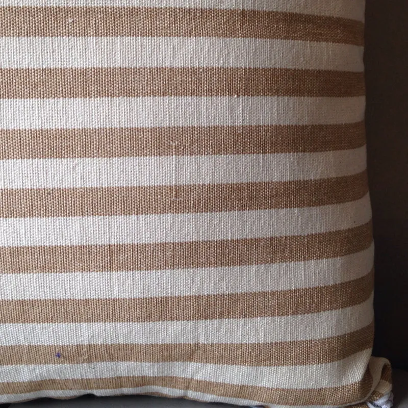 Boho Chic Throw Pillows Ticking Pillow Covers, Toss Pillow Covers
