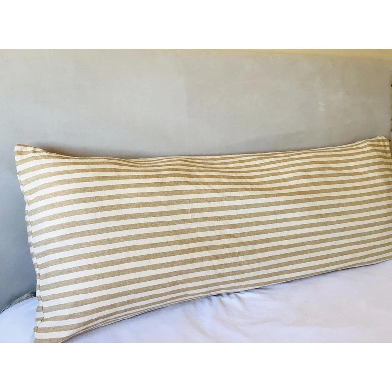 Extra long Body Pillow Cover 20x54, Farmhouse Decorative Pillow Cover