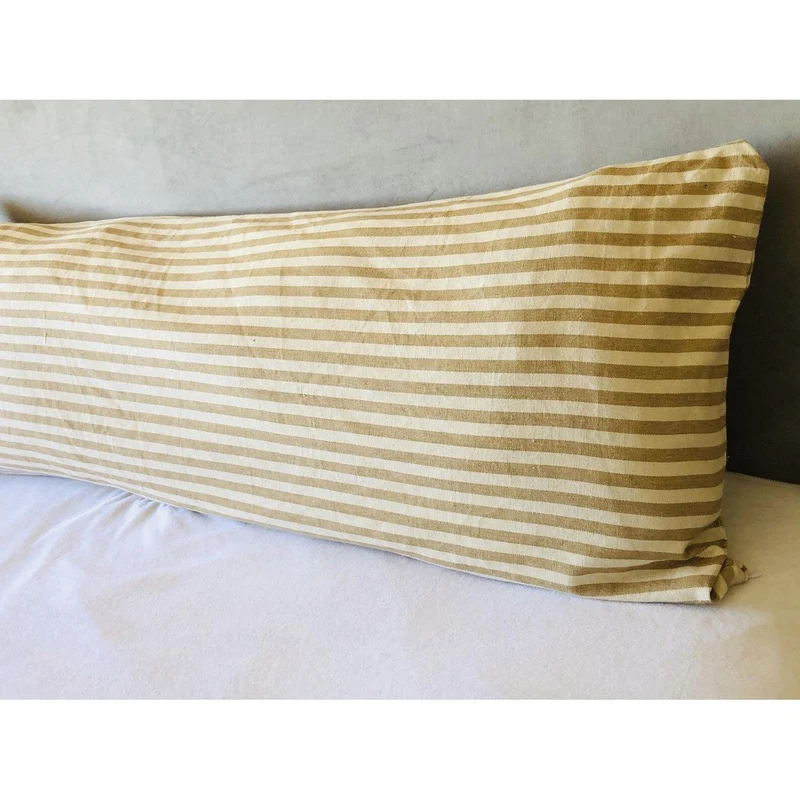 Extra long Body Pillow Cover 20x54, Farmhouse Decorative Pillow Cover