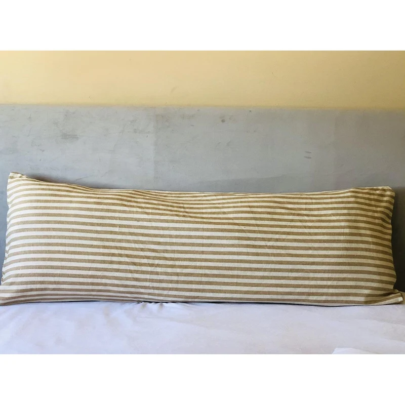 Extra long Body Pillow Cover 20x54, Farmhouse Decorative Pillow Cover