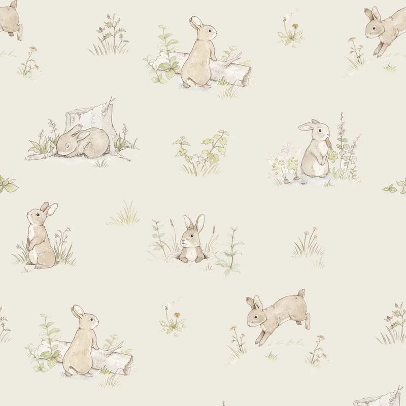 Dekornik Tapete Rabbit Day Beige Streifen 50 x 280