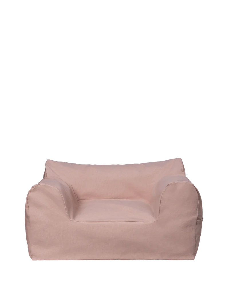 Pouf pour enfant en coton bio rose Billow - Ferm Living