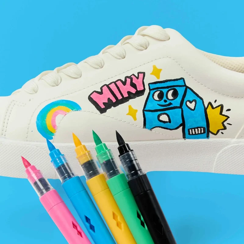 BRUSH POWER ACRYLIC MARKER PENS (12 COLOURS)