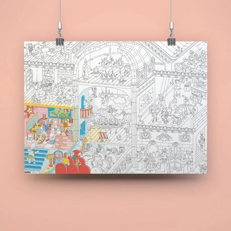 GIANT COLOURING POSTER - DANCE
