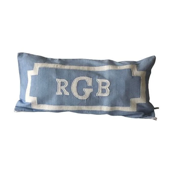 Blue Personalized Throw Pillows