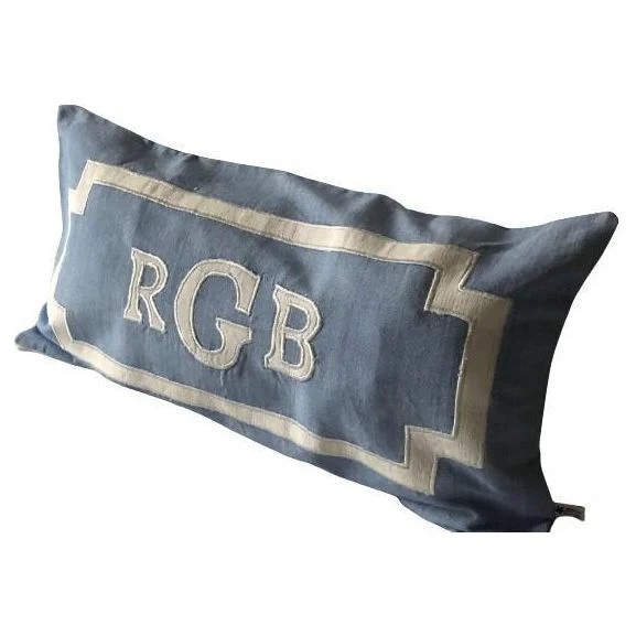 Blue Personalized Throw Pillows