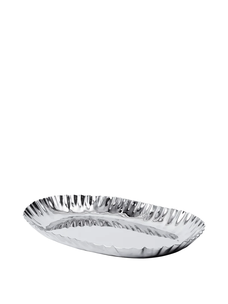 Plateau en acier inoxydable et miroir poli 35 cm Tydra - Ferm Living