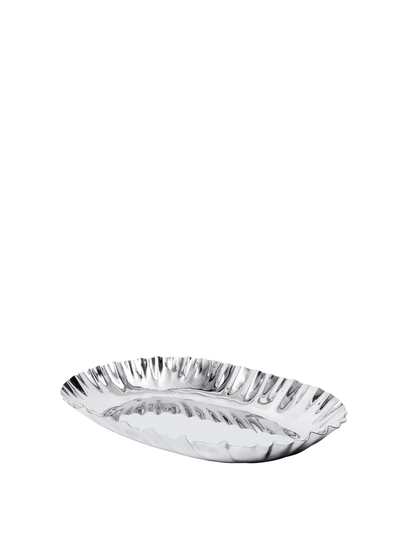 Plateau en acier inoxydable et miroir poli 28,5 cm Tydra - Ferm Living