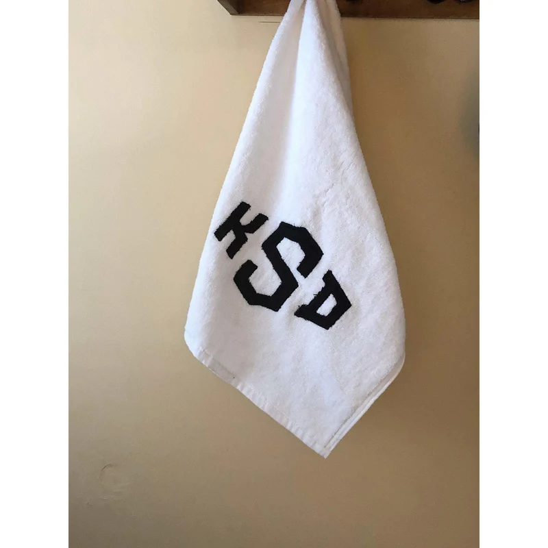 Monogram Applique Face Towel, Cotton Appliqued Towel