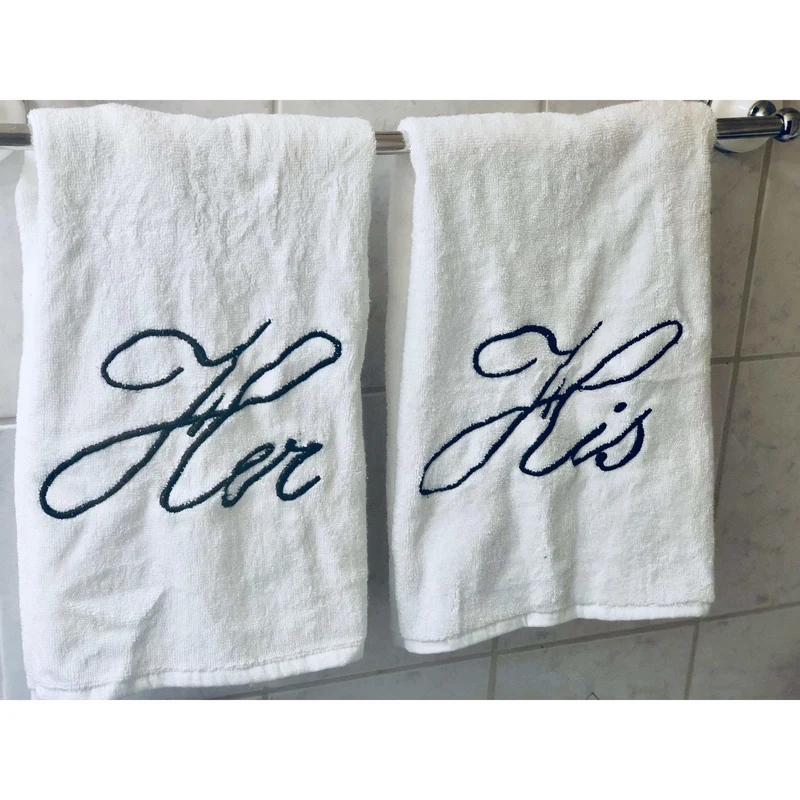 Monogrammed Face Towel, Cotton Luxury Face Towel, Personalized Letter 16x20 Towel Set, For Bathroom, Kitchen and Spa