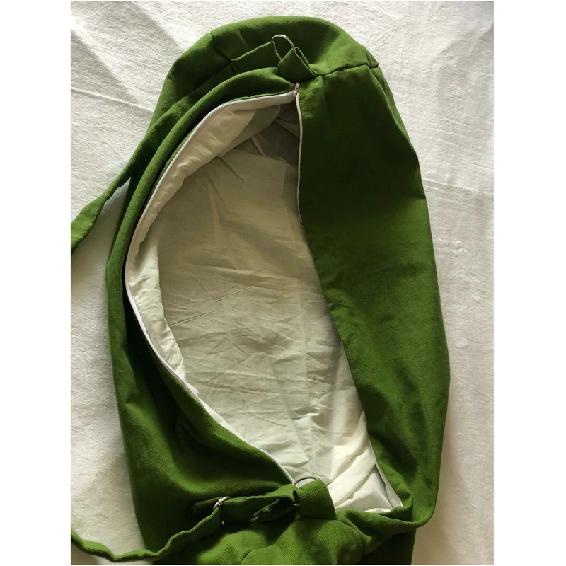GreenYoga Mat Black Bag, Cotton Yoga Bag, Zipper Cotton Yoga bags