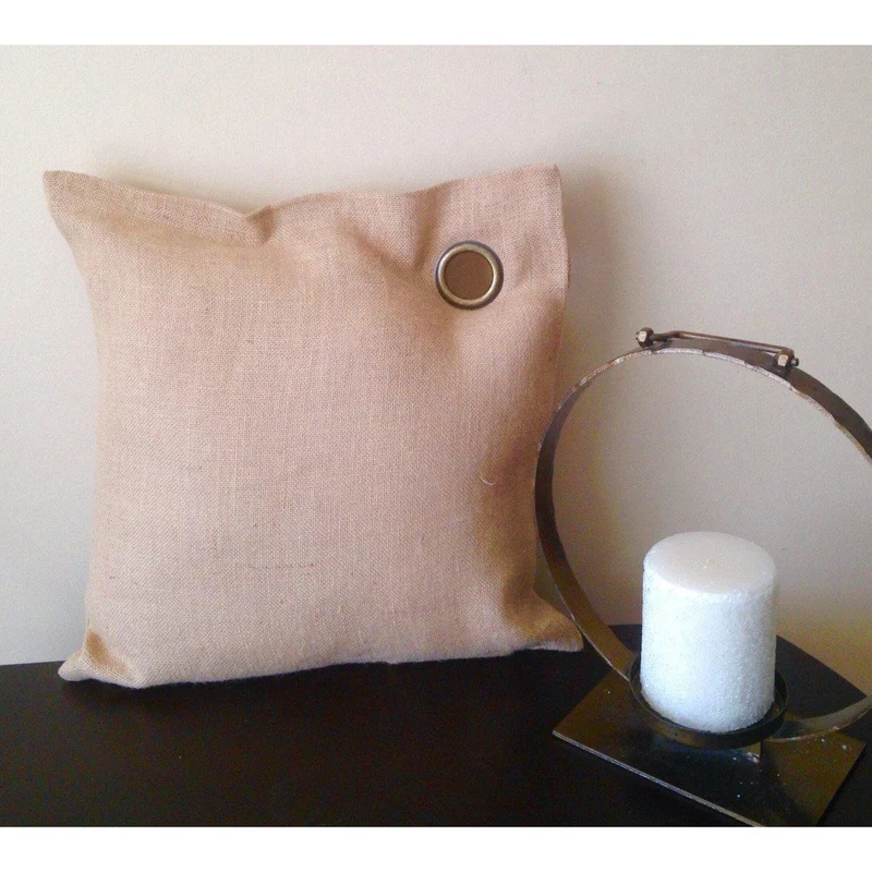 Beige Burlap Pillows, Cabin Decor, Rustic pillows