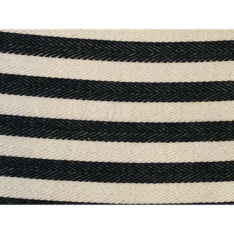 Ticking Black & Ivory Pillow, Farmhouse Pillow Cover 18x18