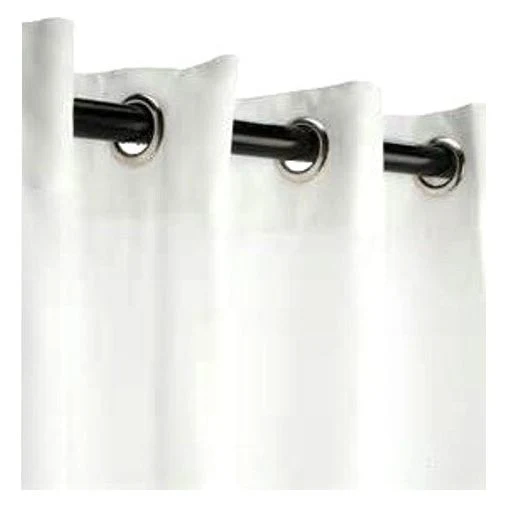 White Window Treatments, White Drape with Grommets