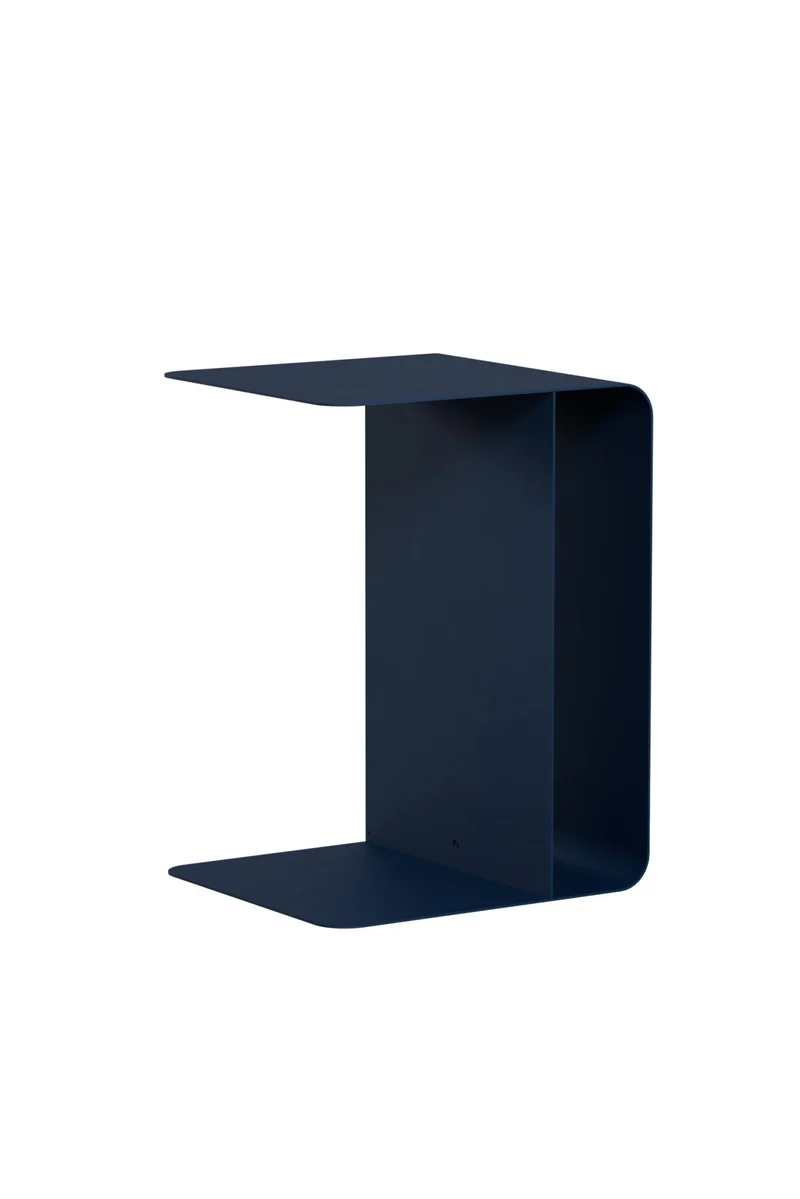 Table d'appoint en acier bleu martini 60x40cm Cosmo - Metallbude