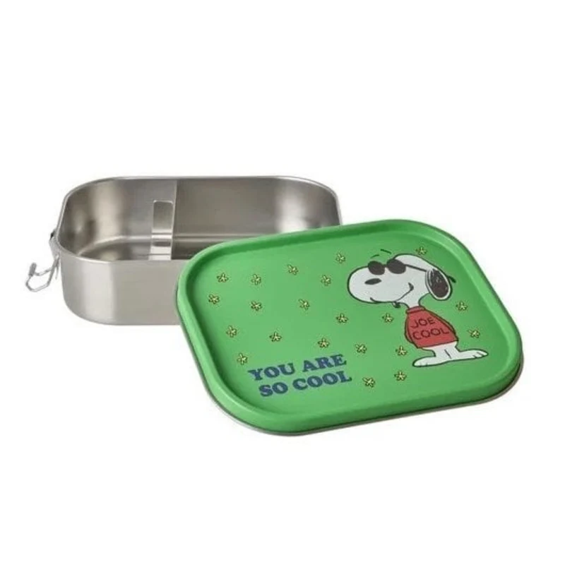 LARGE STAINLESS STEEL SNOOPY LUNCH BOX