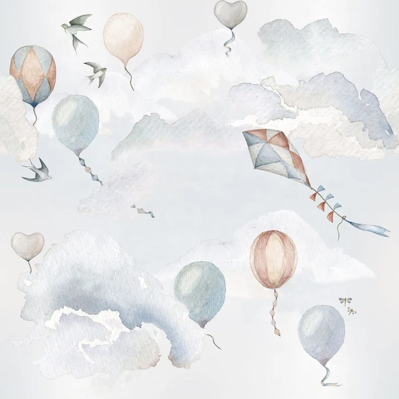 Dekornik Tapete Balloons Fairytale Streifen 100 x 280