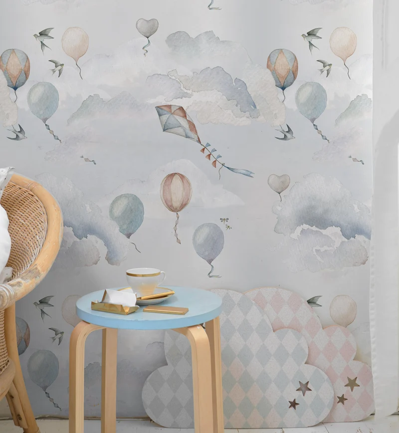 Dekornik Tapete Balloons Fairytale Streifen 100 x 280
