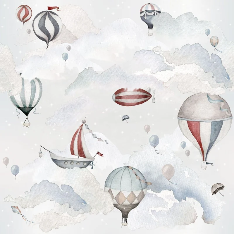 Dekornik Tapete Balloons Adventure Streifen 100 x 280