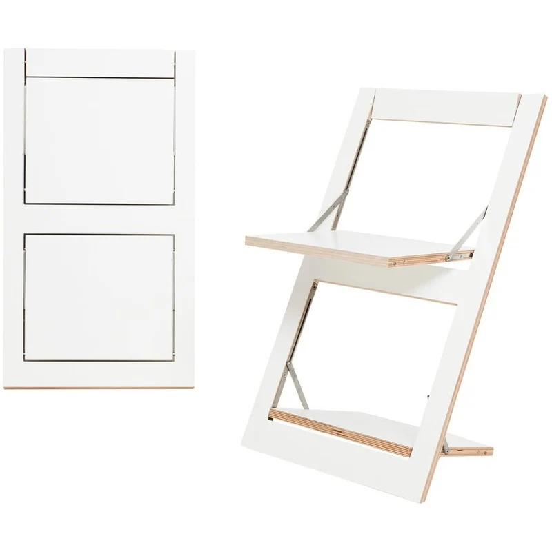 Chaise pliante blanche 75 x 45 cm Fläpps - Ambivalenz