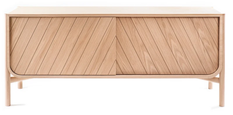 Buffet bas en chêne naturel 155 x 45 x 65 cm Marius - Hartô