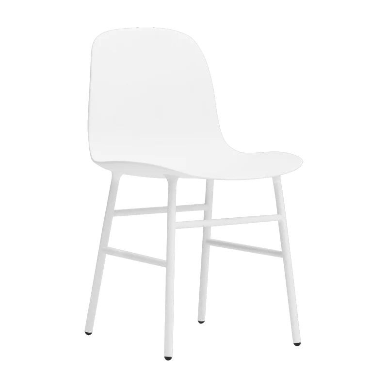 Chaise en acier et pp blanc Form - Normann Copenhagen