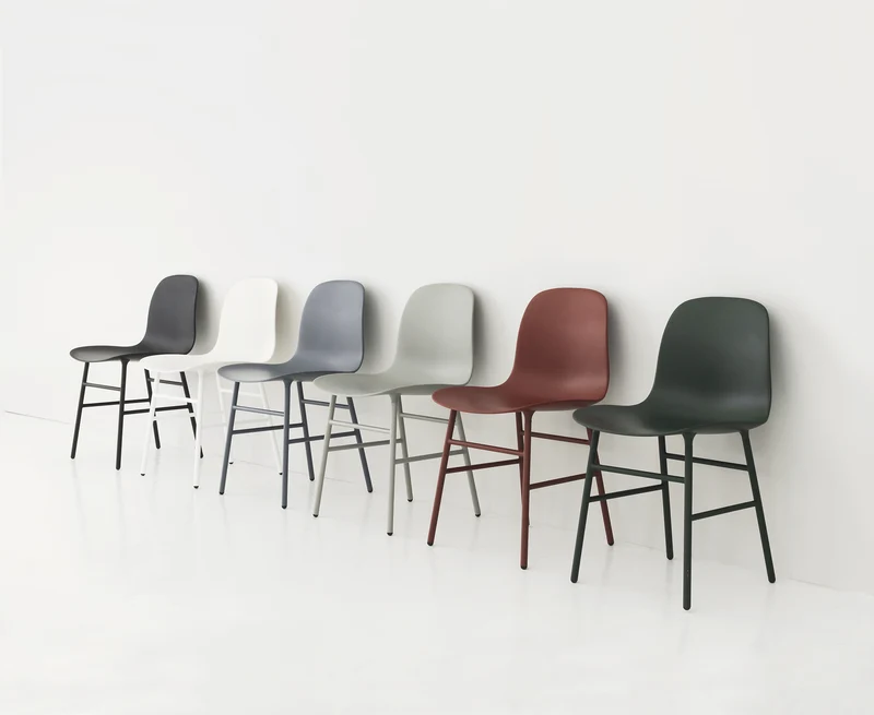 Chaise en acier et pp gris Form - Normann Copenhagen