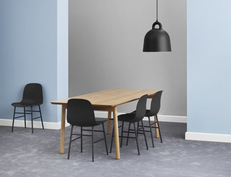 Chaise en acier et pp noir Form - Normann Copenhagen