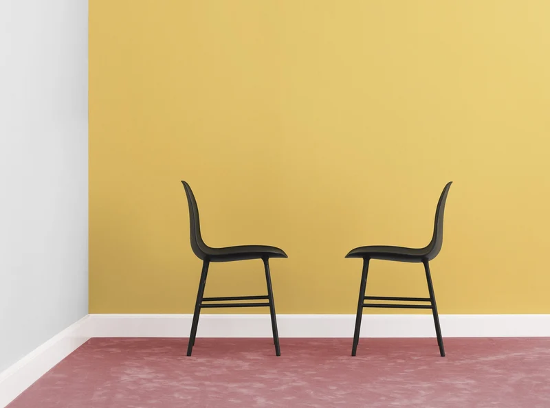 Chaise en acier et pp noir Form - Normann Copenhagen