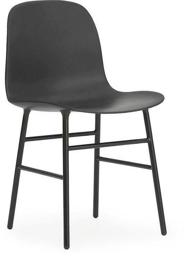 Chaise en acier et pp noir Form - Normann Copenhagen