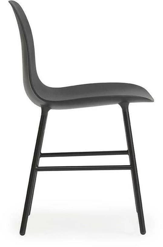 Chaise en acier et pp noir Form - Normann Copenhagen