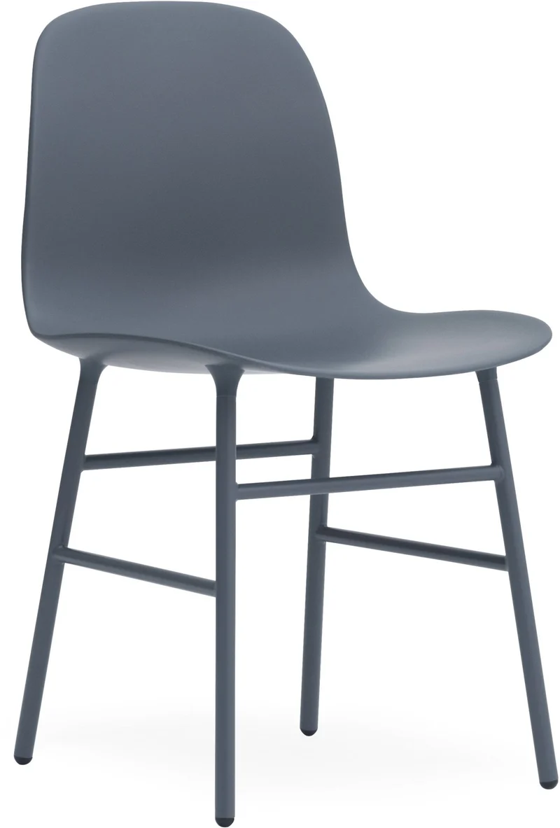 Chaise en acier et pp bleu Form - Normann Copenhagen