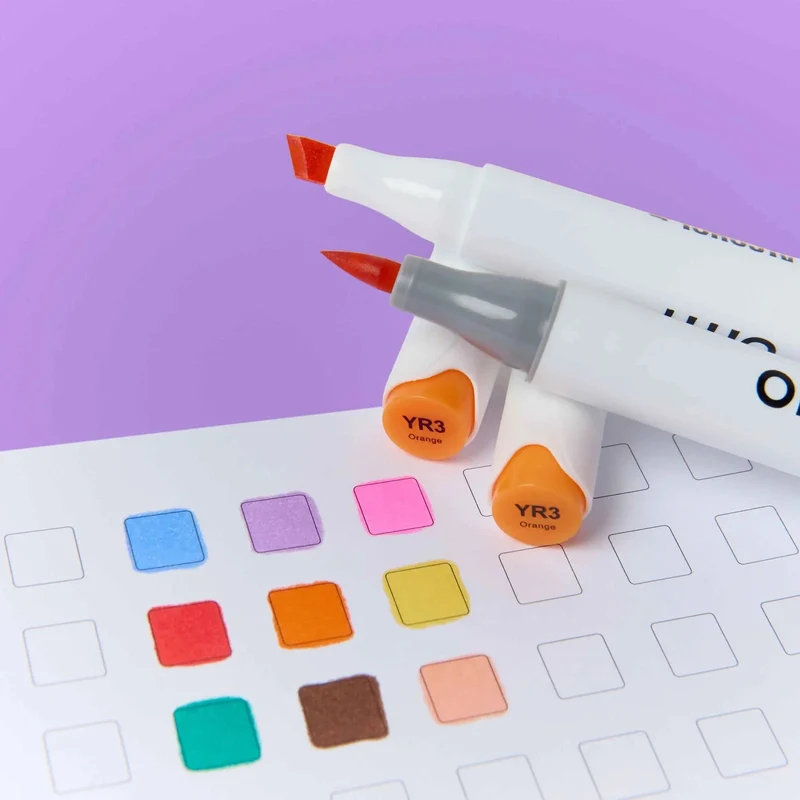SMOOTH INK MARKERS - 9 COLOURS