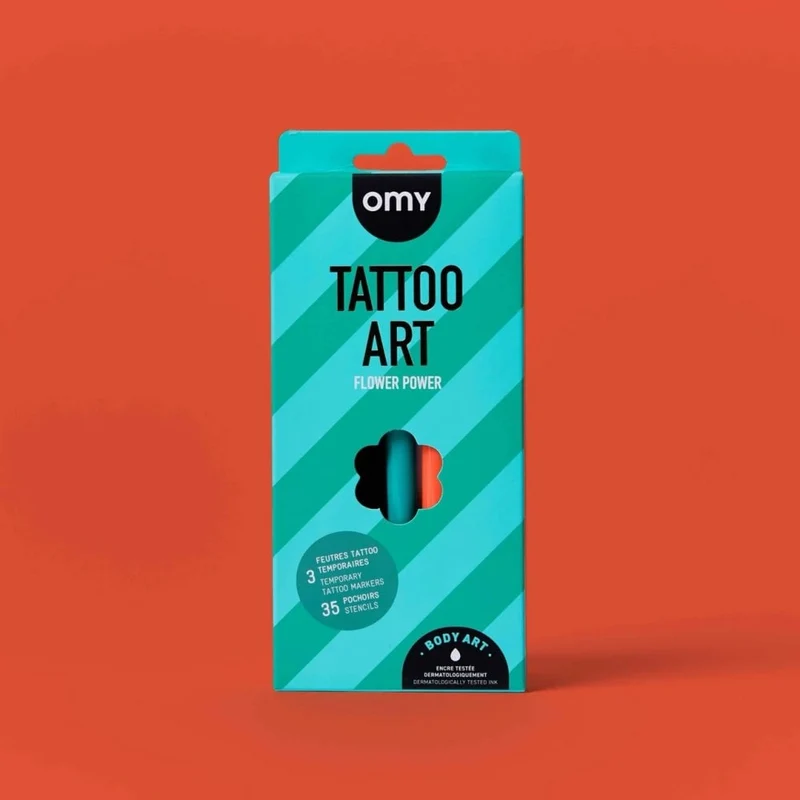 TATTOO ART PEN SET - FLOWER