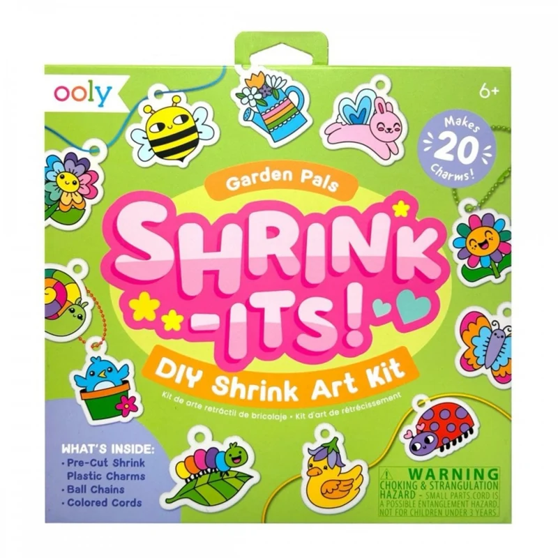 DIY SHRINK IT ART KIT - GARDEN PALS (6 YEARS+)